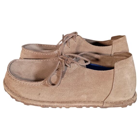 Birkenstock Utti Lace Unisex 41 Men\'s 8 Women\'s 10 Lace-Up Suede Shoes Beige main image 11